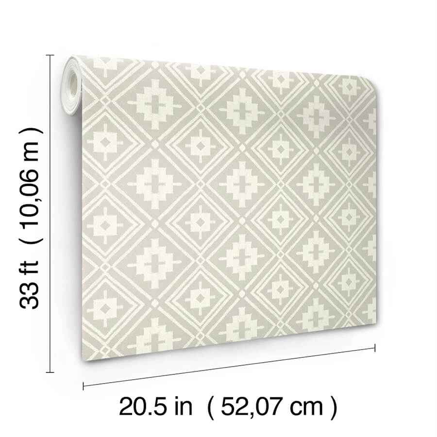 Camp Blanket Silver Wallpaper - York Wallcoverings - 4142-72659 - York Wallcoverings Wallpaper