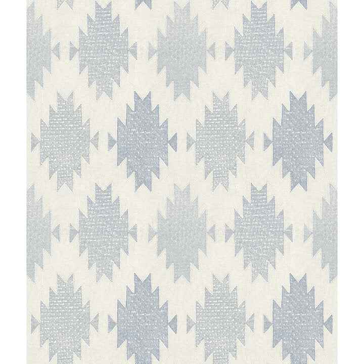 Stitched Heirloom Indigo Wallpaper - York Wallcoverings - 4142-72663 - York Wallcoverings Wallpaper