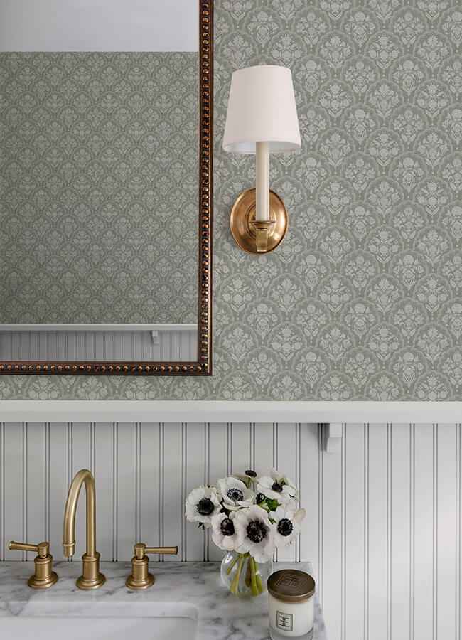 Frances Moss Fishscale Wallpaper - York Wallcoverings - AST6353 - York Wallcoverings Wallpaper