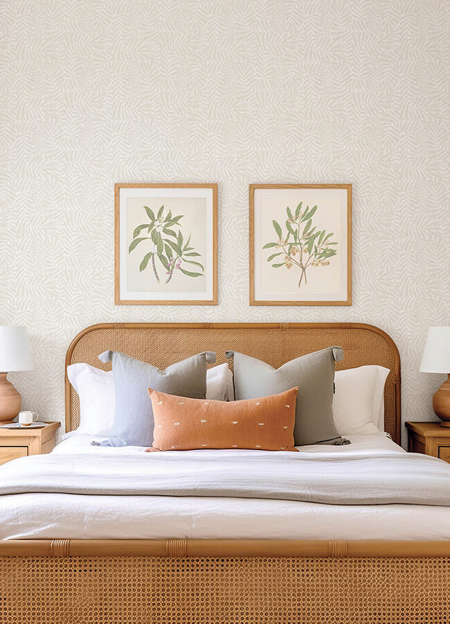 gabriel-pearl-fern-wallpaper-york-wallcoverings-4155-27314 - York Wallcoverings Wallpaper