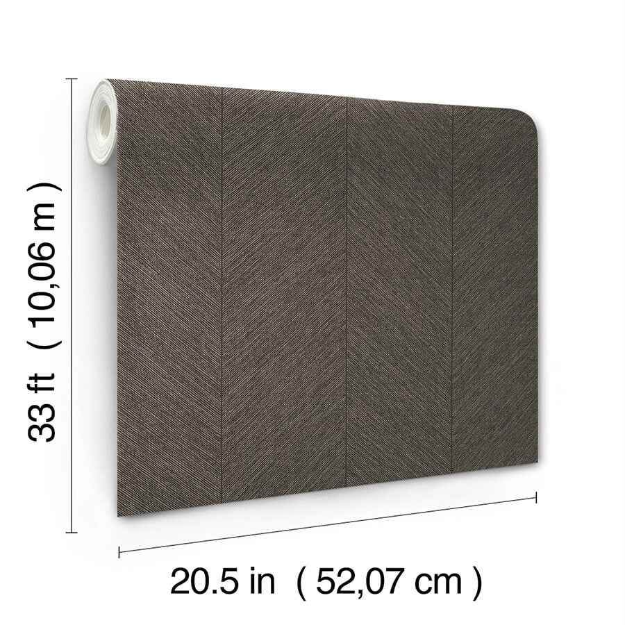 Kallam Espresso Chevron Wallpaper - York Wallcoverings - 4155-27317 - York Wallcoverings Wallpaper