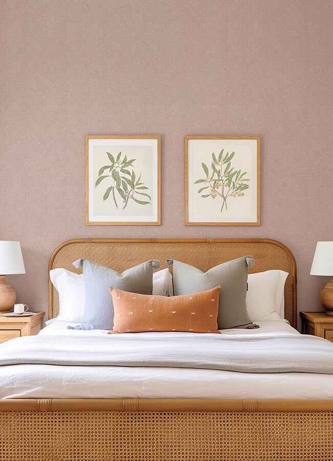 Kallam Pink Chevron Wallpaper - York Wallcoverings - 4155-27320 - York Wallcoverings Wallpaper