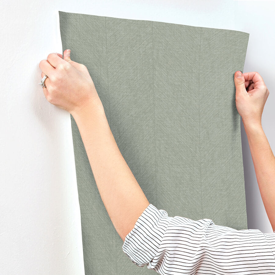kallam-sage-chevron-wallpaper-york-wallcoverings-4155-27324 - York Wallcoverings Wallpaper