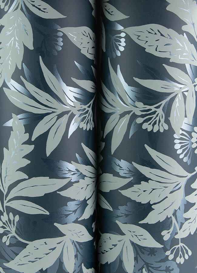 Anita Teal Woodland Floral Wallpaper - York Wallcoverings - 4155-27325 - York Wallcoverings Wallpaper