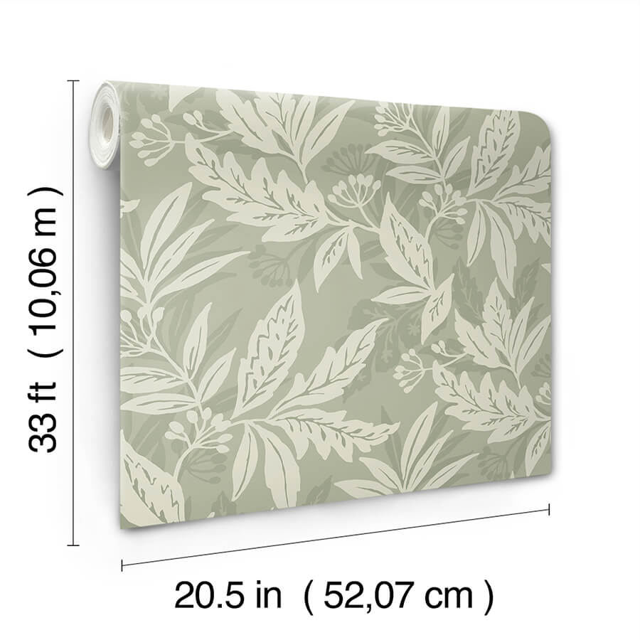 anita-sage-woodland-floral-wallpaper-york-wallcoverings-4155-27326 - York Wallcoverings Papel pintado