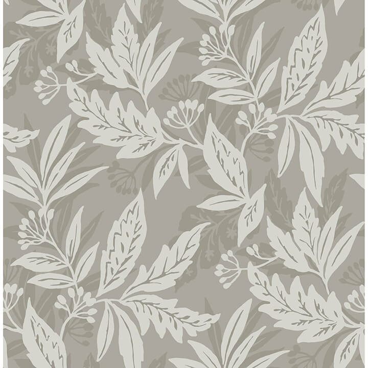 anita-pewter-woodland-floral-wallpaper-york-wallcoverings-4155-27327 - York Wallcoverings Wallpaper