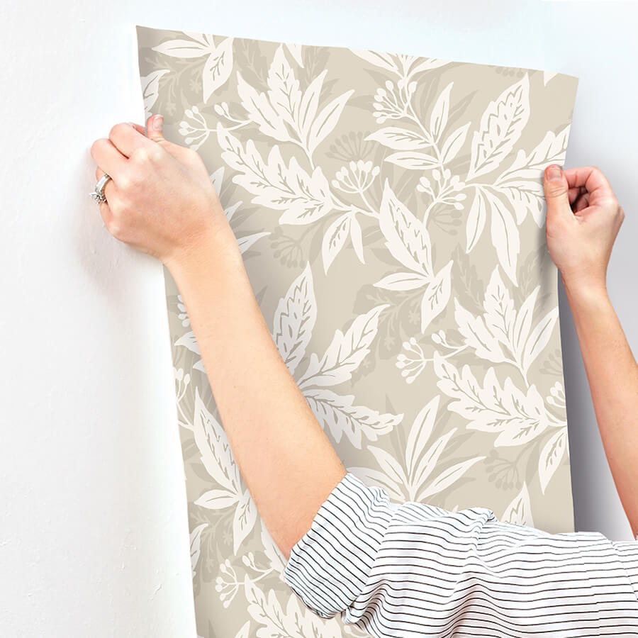anita-beige-woodland-floral-wallpaper-york-wallcoverings-4155-27328 - York Wallcoverings Wallpaper