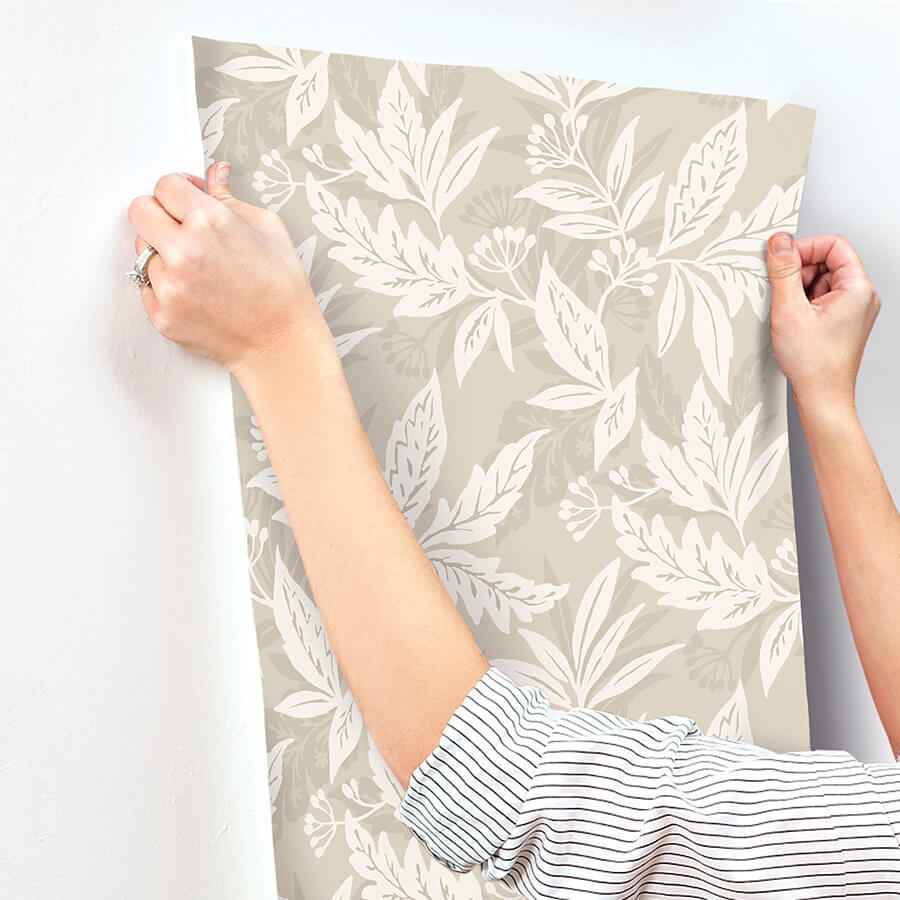 Anita Beige Woodland Floral Wallpaper - York Wallcoverings - 4155-27328 - York Wallcoverings Wallpaper