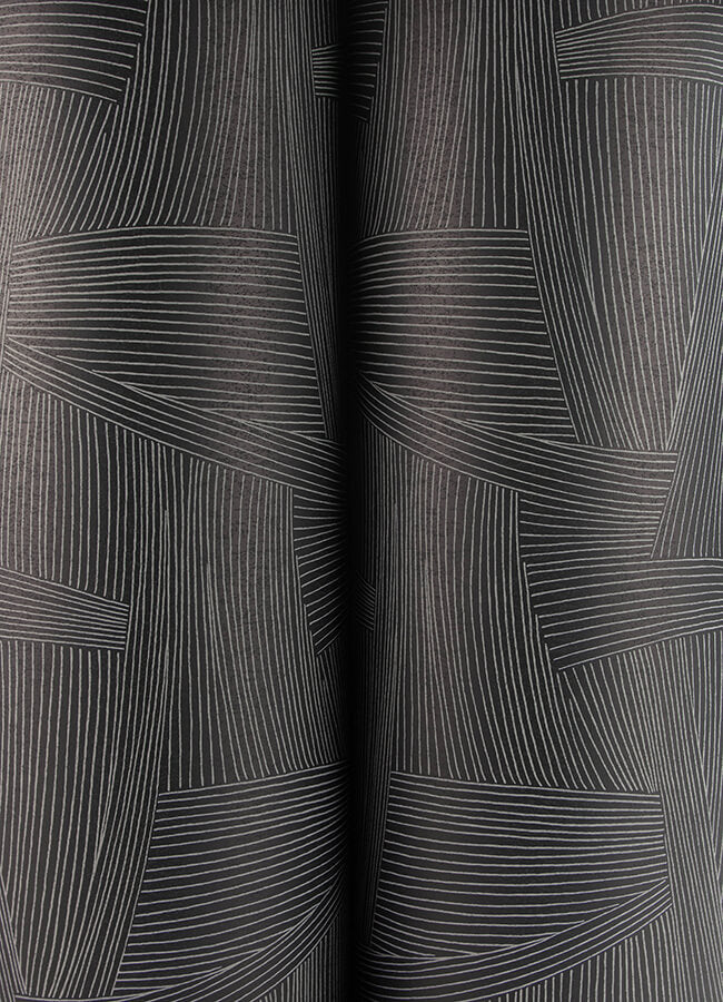 reid-black-woven-geometric-wallpaper-york-wallcoverings-4155-27330 - York Wallcoverings Wallpaper