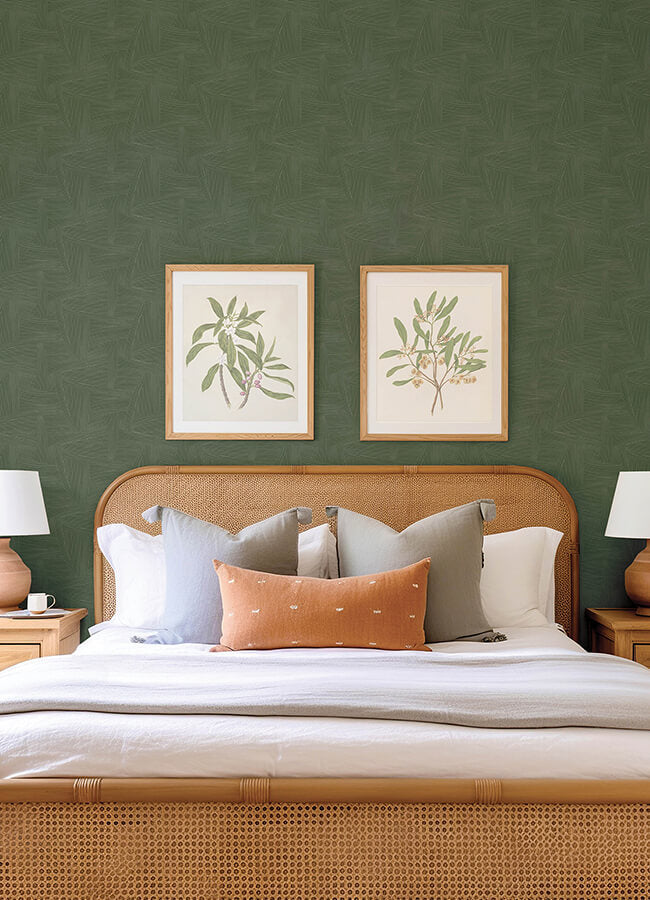 reid-evergreen-woven-geometric-wallpaper-york-wallcoverings-4155-27331 - York Wallcoverings Wallpaper