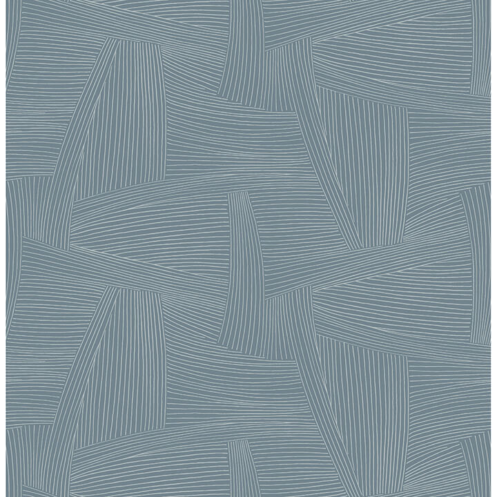 reid-sky-blue-woven-geometric-wallpaper-york-wallcoverings-4155-27334 - York Wallcoverings Wallpaper