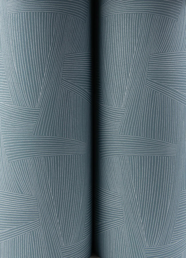 reid-sky-blue-woven-geometric-wallpaper-york-wallcoverings-4155-27334 - York Wallcoverings Wallpaper