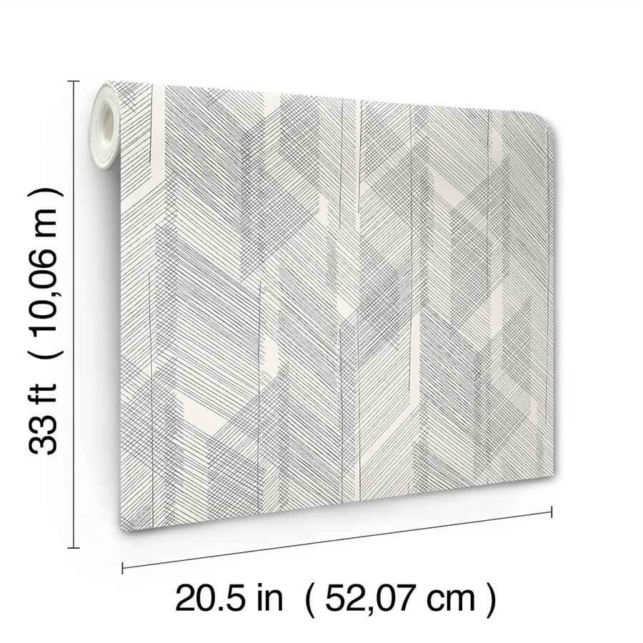 Bryant Black Crosshatch Wallpaper - York Wallcoverings - 4155-27336 - York Wallcoverings Wallpaper