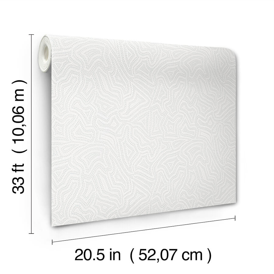 hollenback-pearl-dotted-abstract-wallpaper-york-wallcoverings-4155-27345 - York Wallcoverings Wallpaper