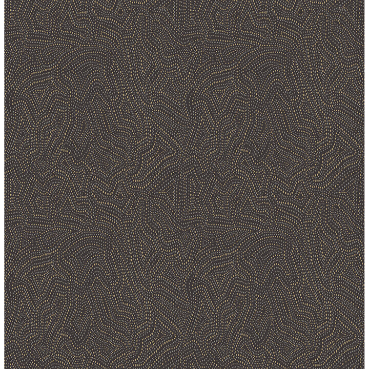 hollenback-black-dotted-abstract-wallpaper-york-wallcoverings-4155-27346 - York Wallcoverings Wallpaper