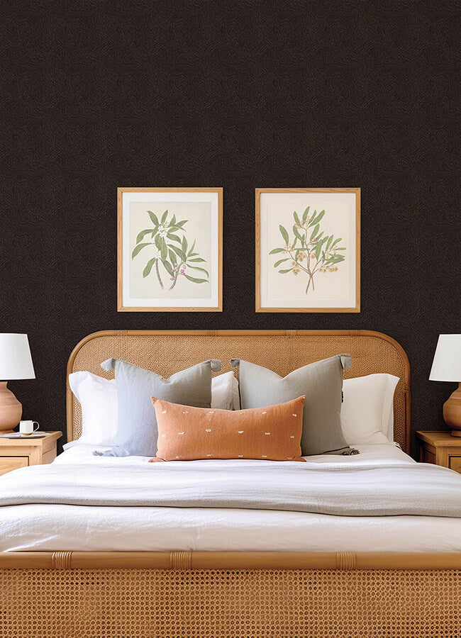 hollenback-black-dotted-abstract-wallpaper-york-wallcoverings-4155-27346 - York Wallcoverings Wallpaper