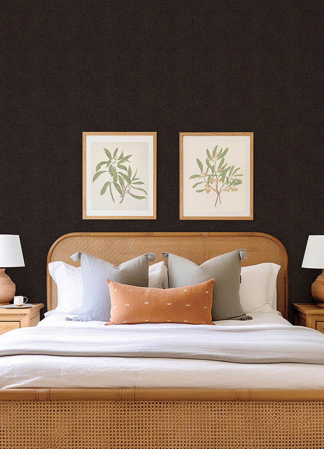 hollenback-black-dotted-abstract-wallpaper-york-wallcoverings-4155-27346 - York Wallpaper Wallpaper