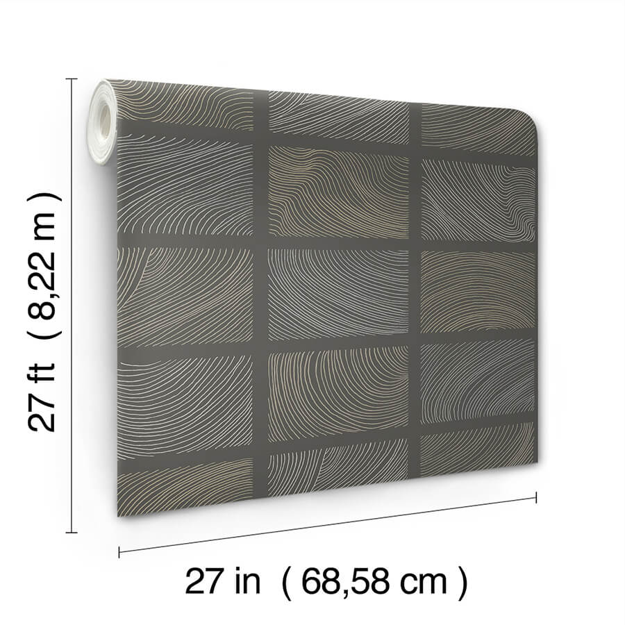 bronson-slate-topography-wallpaper-york-wallcoverings-4155-72801 - York Wallcoverings Wallpaper