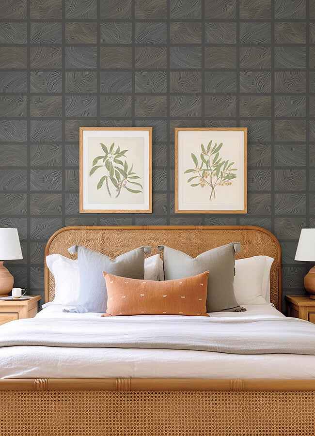 Bronson Slate Topography Wallpaper - York Wallcoverings - 4155-72801 - York Wallcoverings Wallpaper