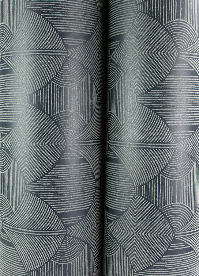 meyberg-blue-geometric-wallpaper-york-wallcoverings-4155-72807 - York Wallcoverings Wallpaper