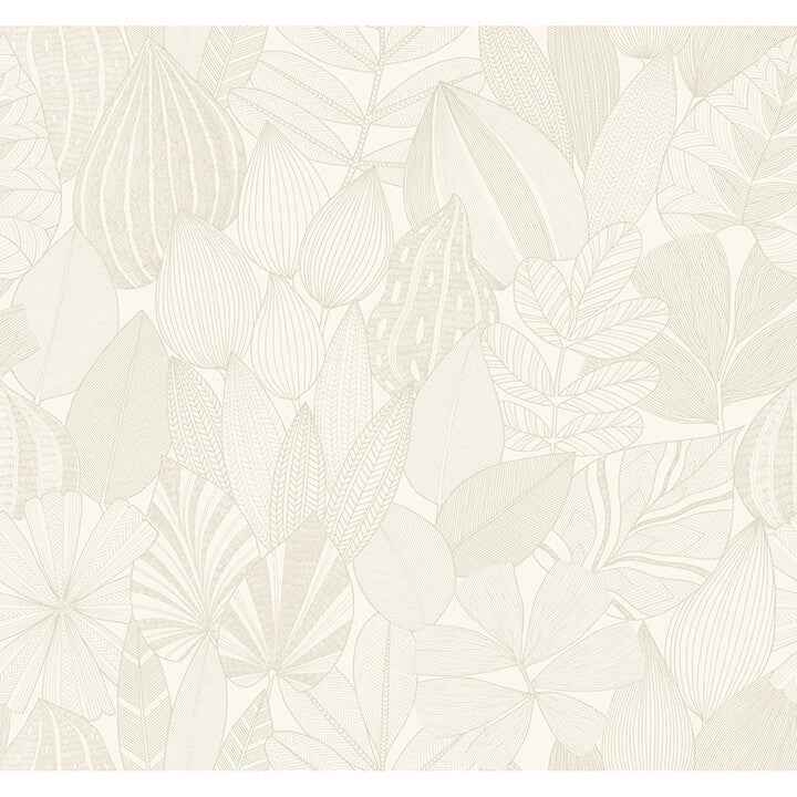 Mathias Pearl Botanical Wallpaper - York Wallcoverings - 4155-72810 - York Wallcoverings Wallpaper