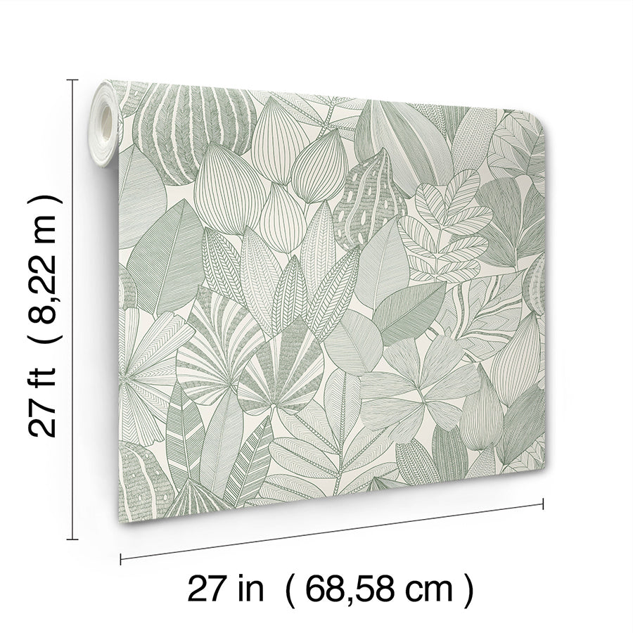 mathias-green-botanical-wallpaper-york-wallcoverings-4155-72811 - York Wallcoverings Papel pintado