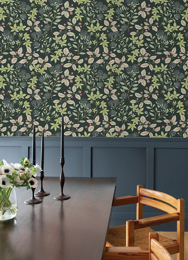 mildred-evergreen-botanical-trail-wallpaper-york-wallcoverings-4155-72813 - York Wallcoverings Papel pintado