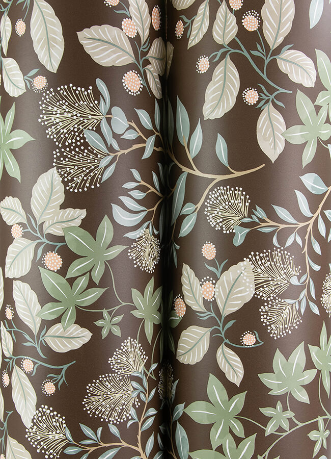 mildred-espresso-botanical-trail-wallpaper-york-wallcoverings-4155-72816 - York Wallcoverings Wallpaper