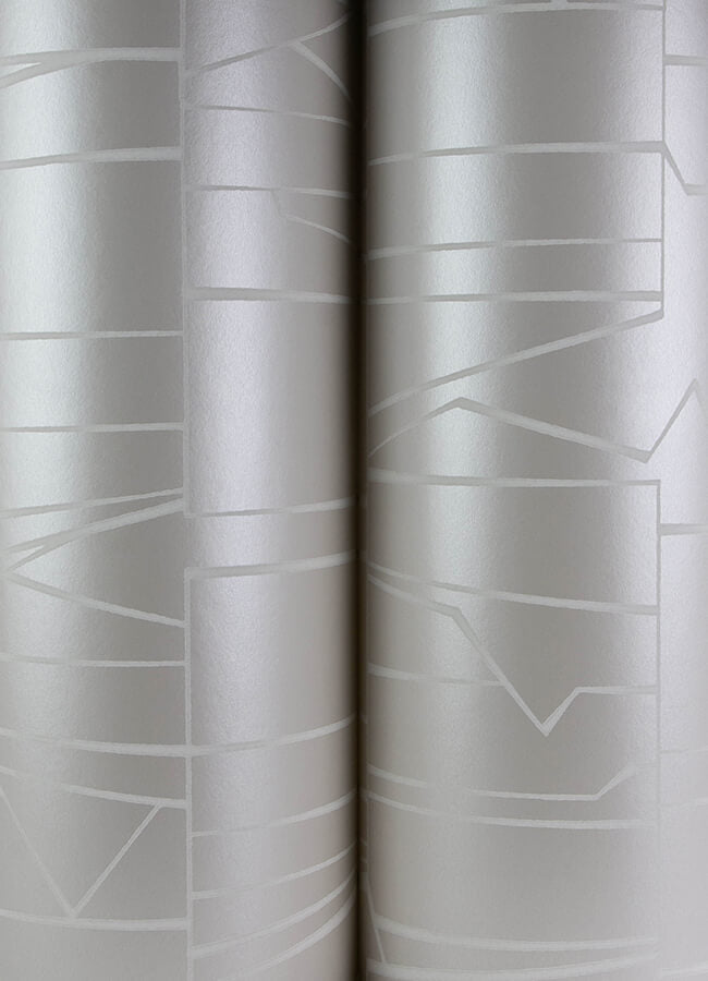 huntington-silver-geometric-stripe-wallpaper-york-wallcoverings-4155-72819 - York Wallcoverings Papel pintado