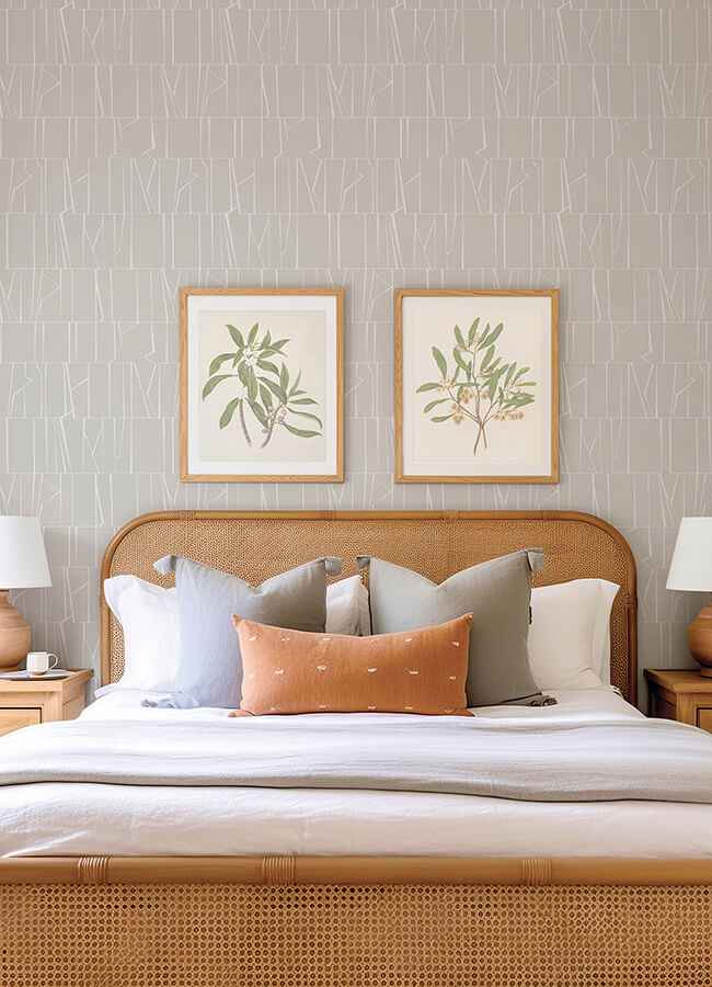 Huntington Silver Geometric Stripe Wallpaper - York Wallcoverings - 4155-72819 - York Wallcoverings Wallpaper