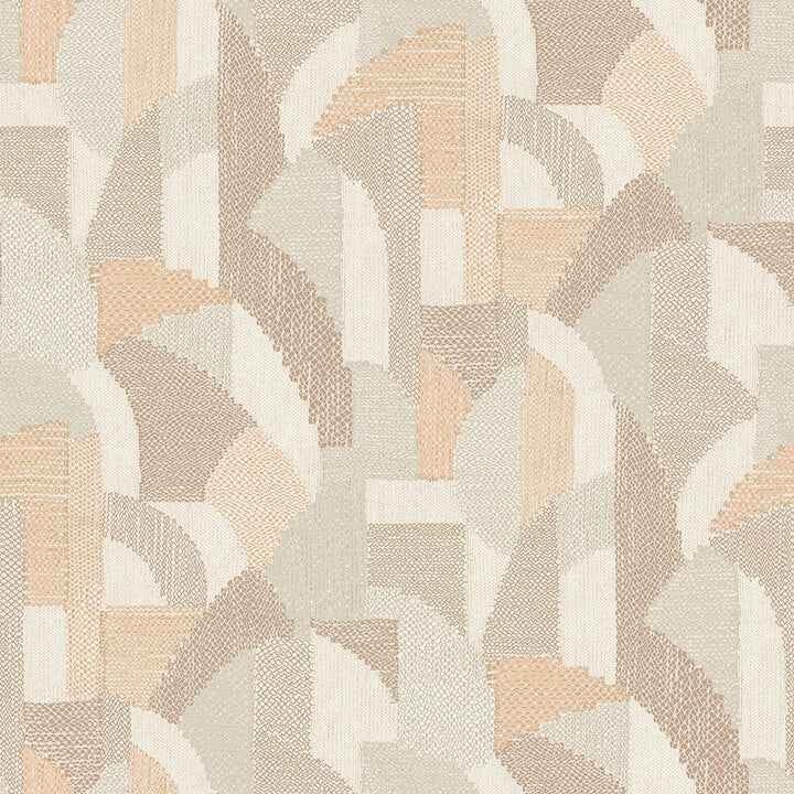Macario Peach Peel & Stick Wallpaper - York Wallcoverings - NUS6369