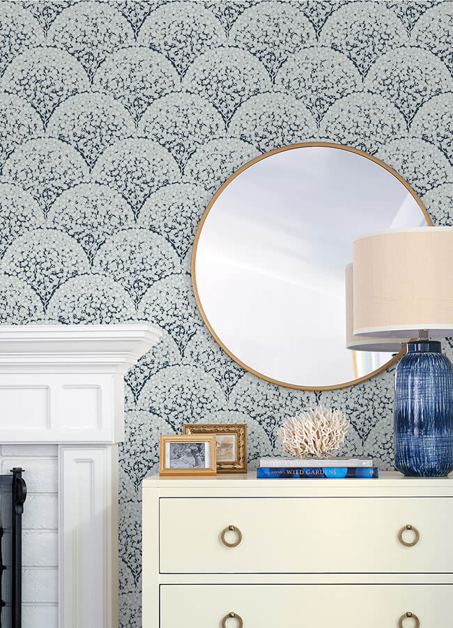rowan-blue-peel-and-stick-wallpaper-york-wallcoverings-nus6371 - York Wallcoverings Wallpaper