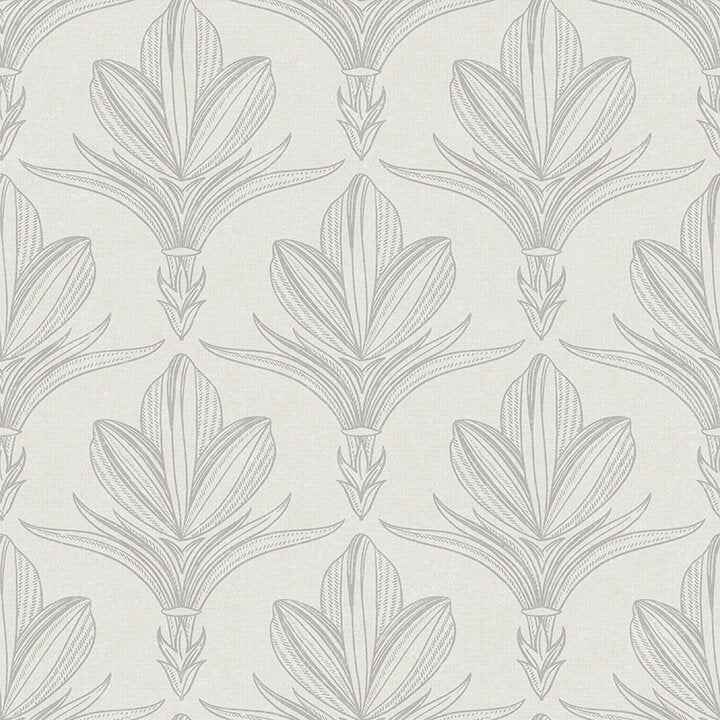 Larkyn Grey Peel & Stick Wallpaper - York Wallcoverings - NUS6373 - York Wallcoverings Wallpaper