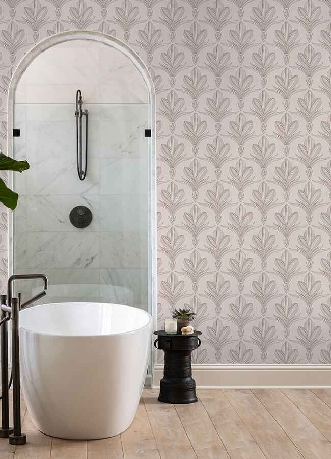 Larkyn Blush Peel & Stick Wallpaper - York Wallcoverings - NUS6374 - York Wallcoverings Wallpaper