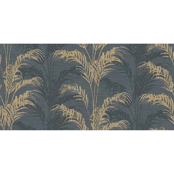 Rattan Charcoal Palm Wallpaper - York Wallcoverings - 4168-17741 - York Wallcoverings Wallpaper