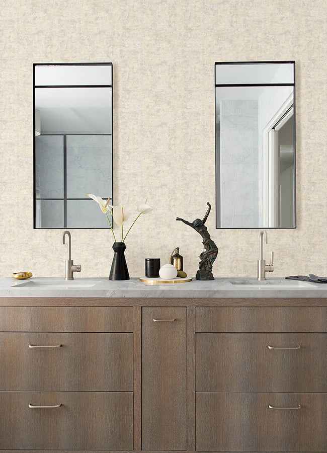 Masonry Ivory Stone Wallpaper - York Wallcoverings - 4168-17746 - York Wallcoverings Wallpaper