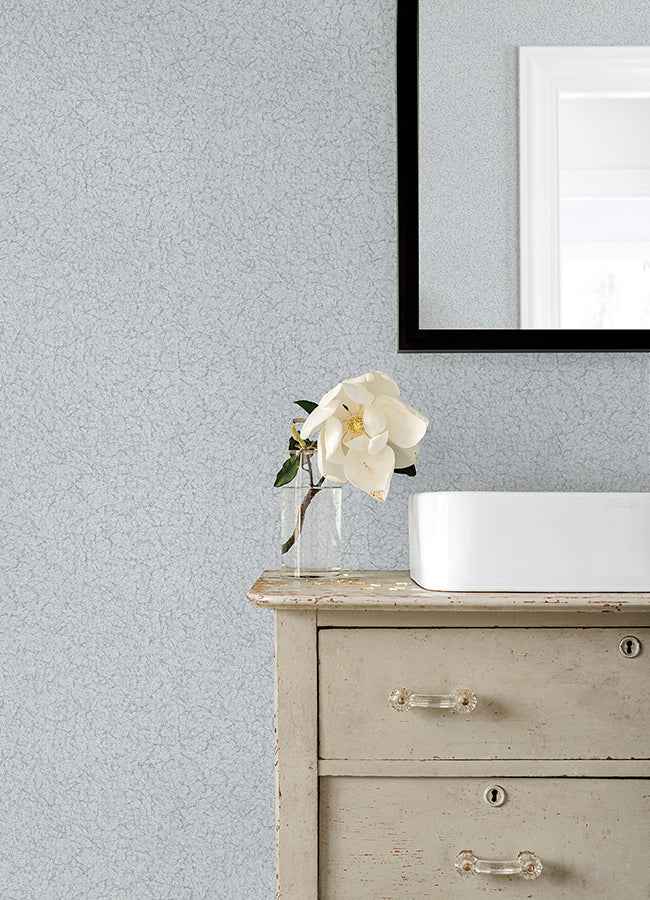 Crushed Capiz Light Blue Textured Wallpaper - York Wallcoverings - 4168-19925 - York Wallcoverings Wallpaper