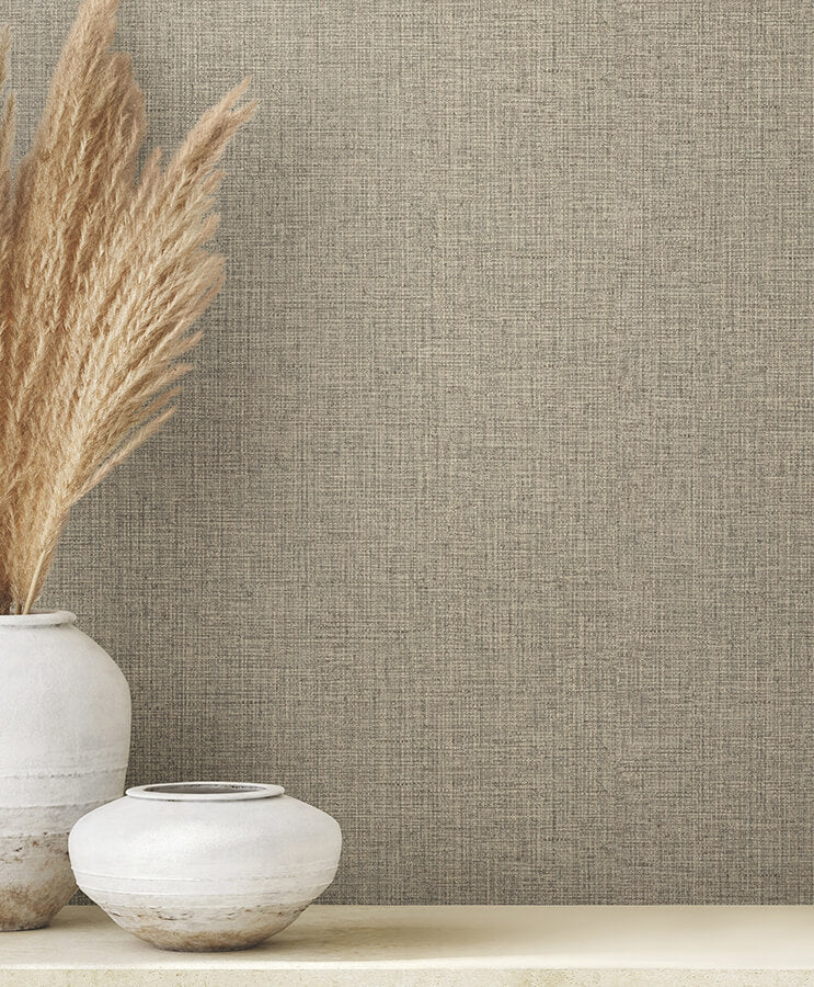 clarkson-stone-woven-wallpaper-york-wallcoverings-4174-4613 - York Wallpaper Wallpaper