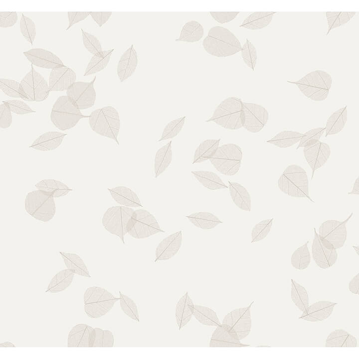 myles-white-leaves-wallpaper-york-wallcoverings-4174-4647 - York Wallpaper Wallpaper