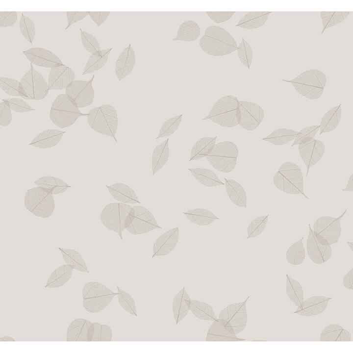 Myles Light Grey Leaves Wallpaper - York Wallcoverings - 4174-4648 - York Wallcoverings Wallpaper