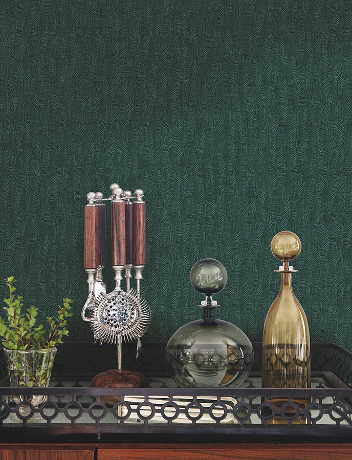 bryson-evergreen-feathered-texture-wallpaper-york-wallcoverings-4174-4656 - York Wallcoverings Wallpaper