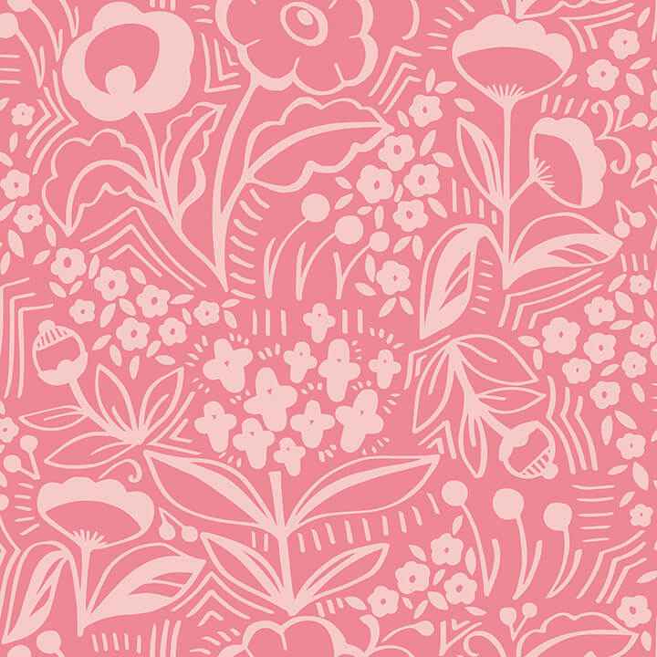 Jeani Pink Peel & Stick Wallpaper - York Wallcoverings - MCS6404