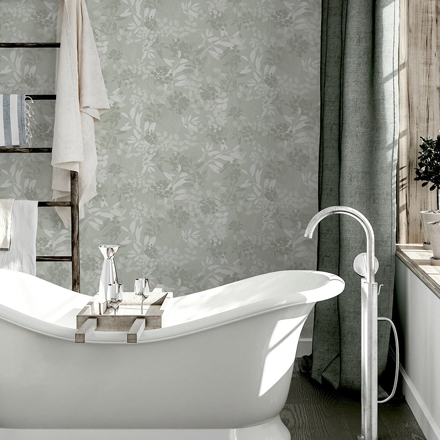 wanda-light-green-botanical-wallpaper-york-wallcoverings-ah294605 - York Wallcoverings Wallpaper