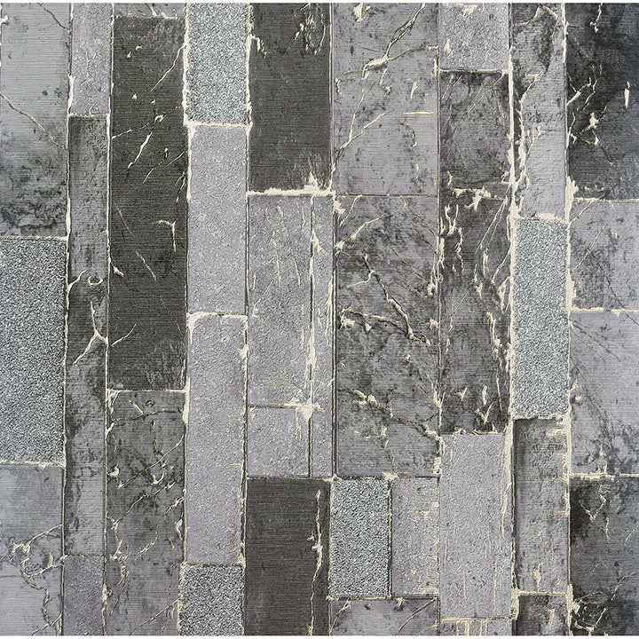 Kintsugi Black Geometric Wallpaper - York Wallcoverings - AH295204
