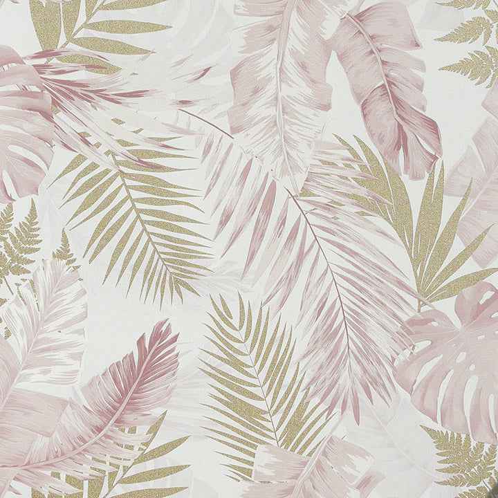 Nell Blush Tropical Wallpaper - York Wallcoverings - AH297107