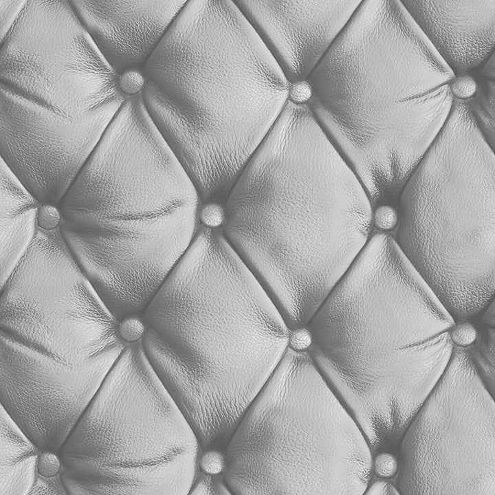 Ella Silver Tufted Wallpaper - York Wallcoverings - AH618104 - York Wallcoverings Wallpaper