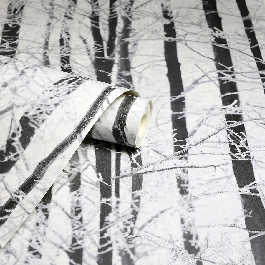 frosted-silver-winter-grove-wallpaper-york-wallcoverings-ah670200 - York Wallcoverings Wallpaper