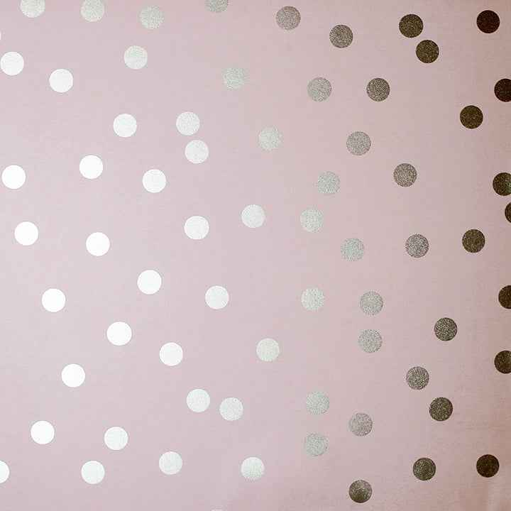 Priscella Blush Polka Dot Wallpaper - York Wallcoverings - AH685000 - York Wallcoverings Wallpaper