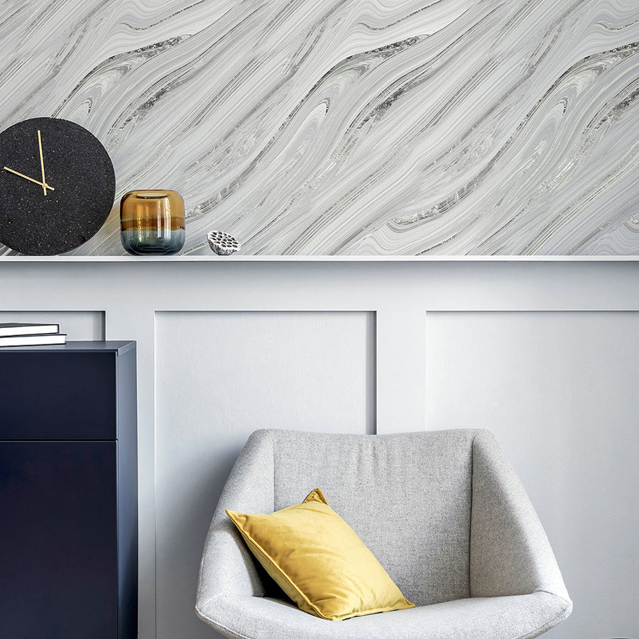 nellie-silver-stone-wallpaper-york-wallcoverings-ah692605 - York Wallcoverings Wallpaper