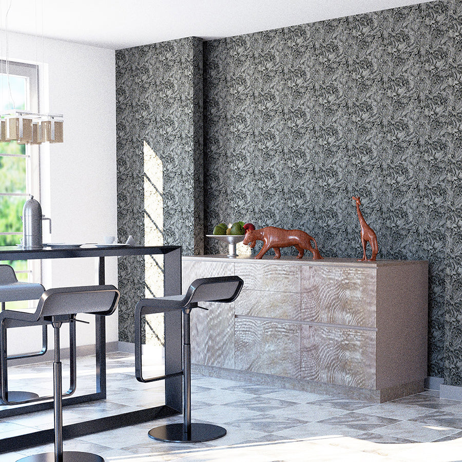 osgood-charcoal-marbled-wallpaper-york-wallcoverings-ah693903 - York Wallcoverings Wallpaper